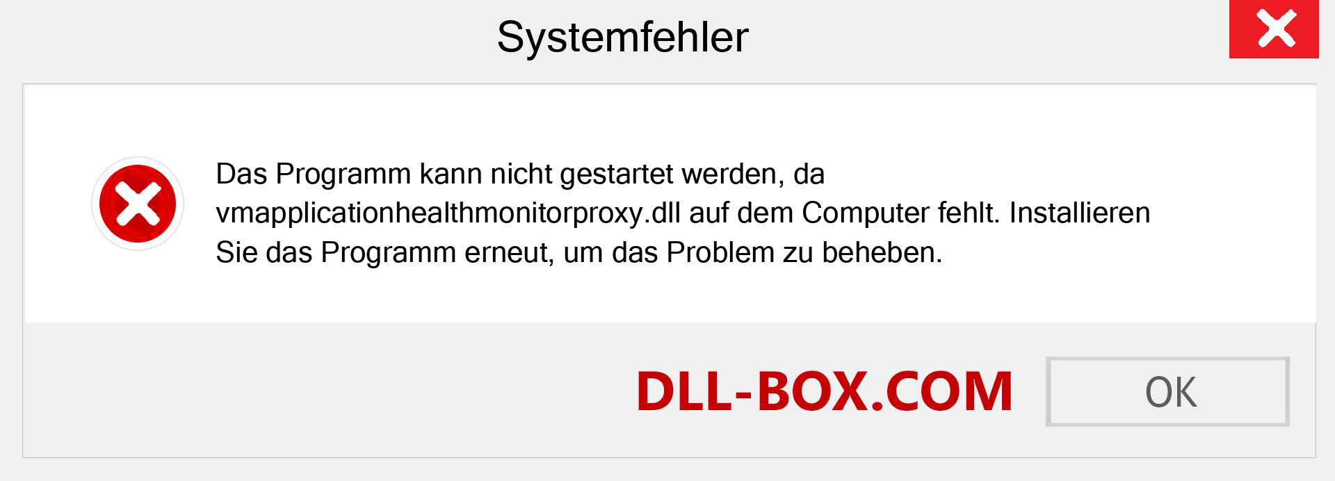 vmapplicationhealthmonitorproxy.dll-Datei fehlt?. Download für Windows 7, 8, 10 - Fix vmapplicationhealthmonitorproxy dll Missing Error unter Windows, Fotos, Bildern