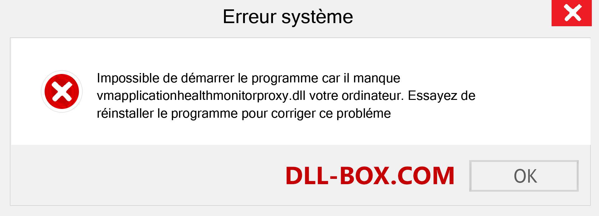 Le fichier vmapplicationhealthmonitorproxy.dll est manquant ?. Télécharger pour Windows 7, 8, 10 - Correction de l'erreur manquante vmapplicationhealthmonitorproxy dll sur Windows, photos, images