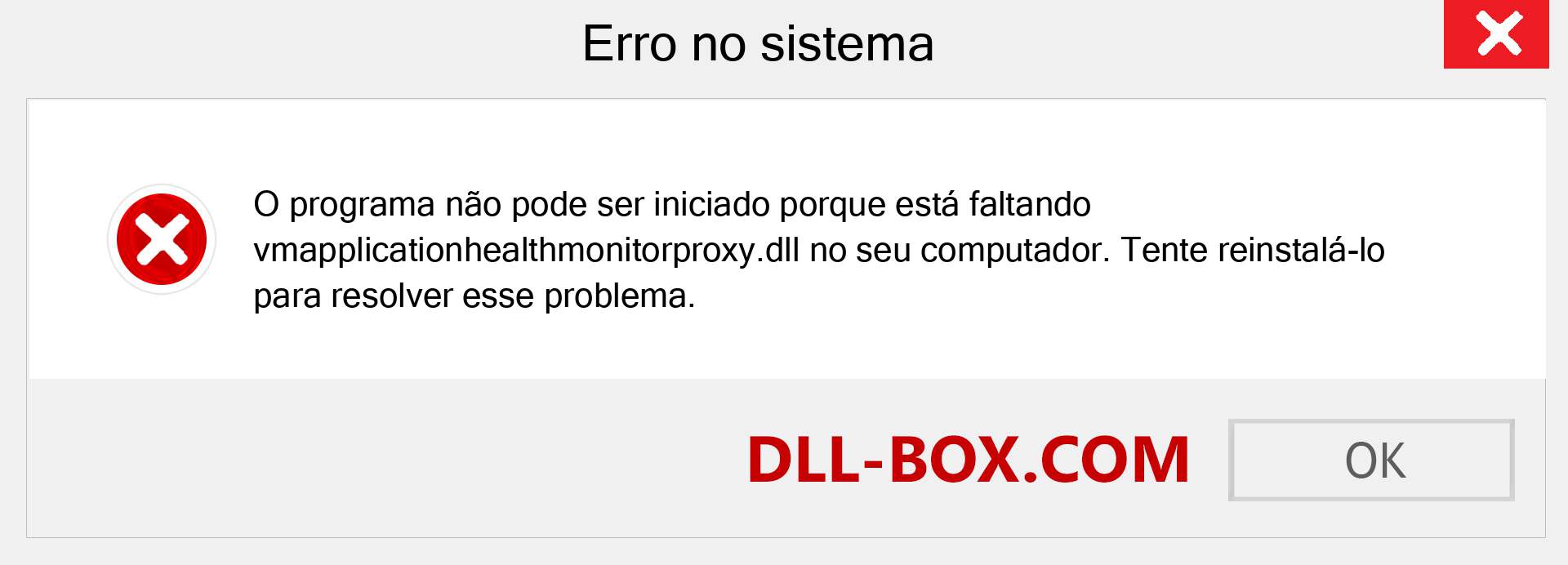 Arquivo vmapplicationhealthmonitorproxy.dll ausente ?. Download para Windows 7, 8, 10 - Correção de erro ausente vmapplicationhealthmonitorproxy dll no Windows, fotos, imagens